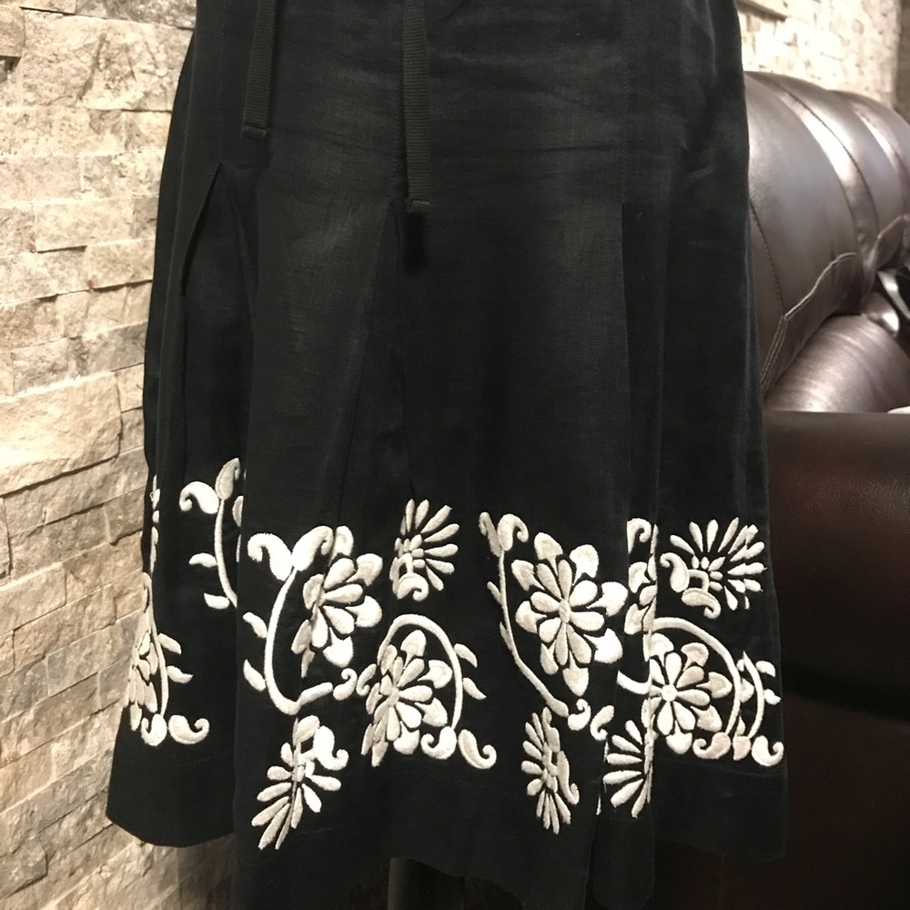 Black linen skirt - Picture 8 of 14